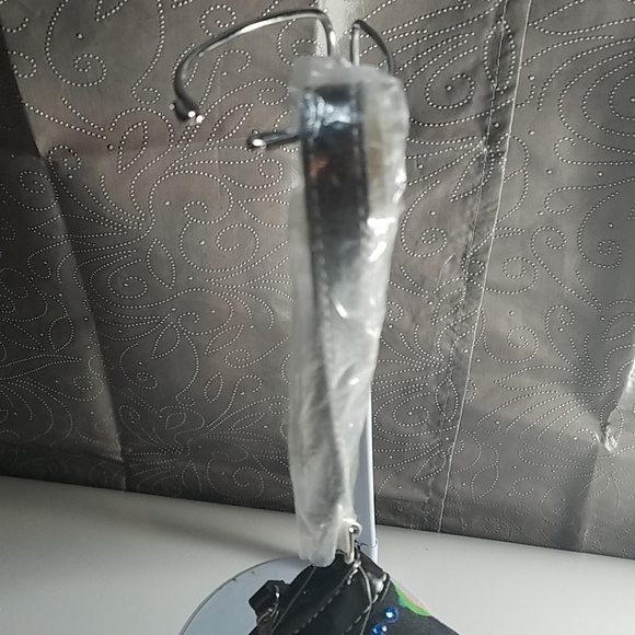 Ladies Wristlet Bag Black Multicolored Circles NWT - Picture 5 of 6